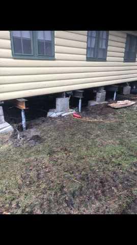 Eight Helical Piers Permanently Stabilize Sinking Home In Aitkin, Minnesota