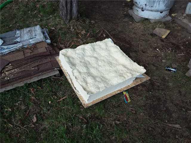 Crawl Space Entrance Properly Insulated In Aitkin, Minnesota