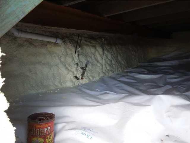 Closed Cell Spray Foam and CleanSpace® Encapsulate Crawl Space In Aitkin, MN