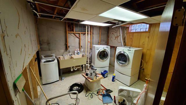 Updated Laundry Area in Lancaster, NY