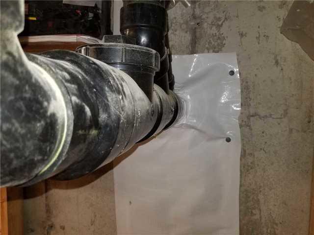 Any water that leaks through the gap now goes to an in-floor drain