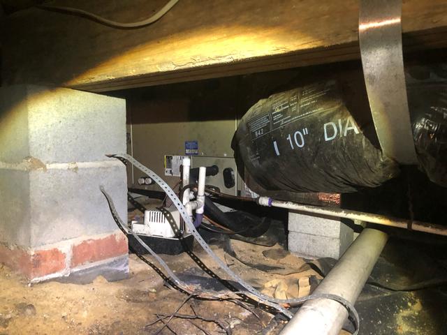 HVAC Equipment in the Crawl Space