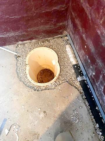 TripleSafe Sump Pump Being Installed