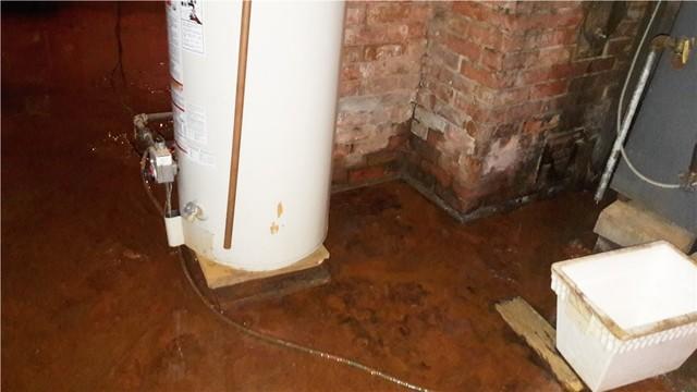 Iron Ochre Seeping into Foundation Walls