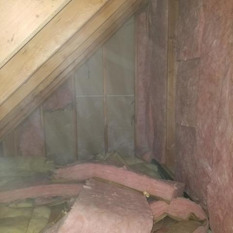 Old Fiberglass Insulation