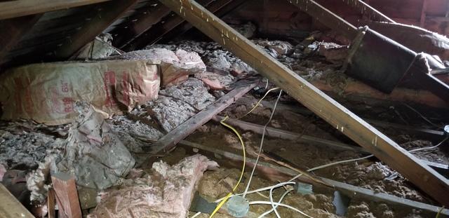 Old Fiberglass Insulation