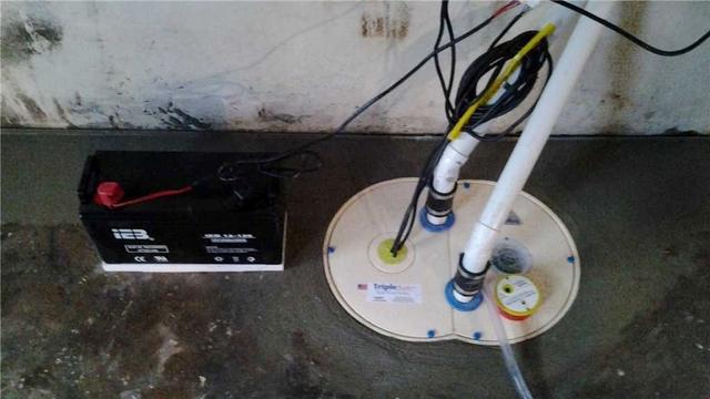 Basement Sump Pump Installed