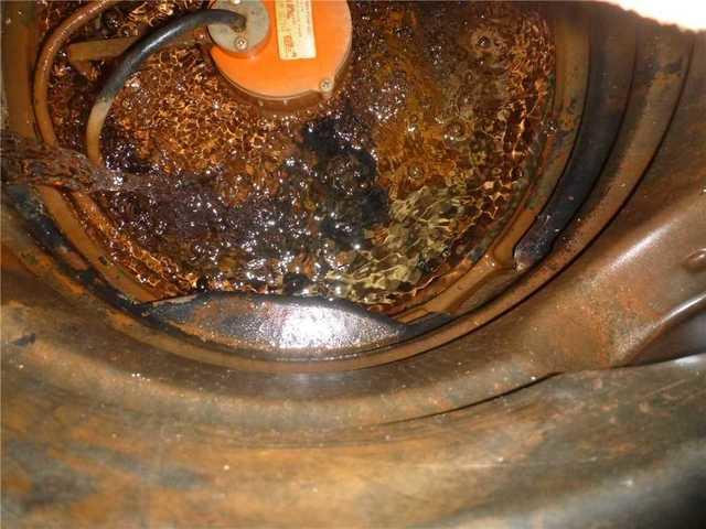 Their rusty sump pump was unable to pump water out enough to keep the basement dry.