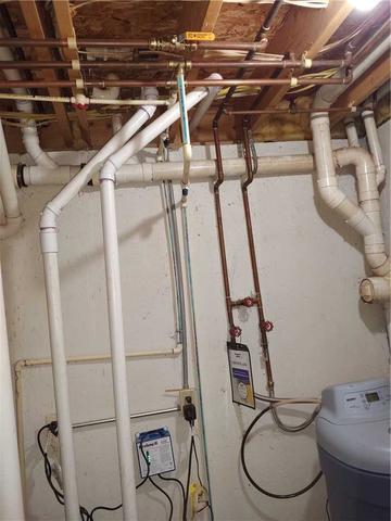 We replaced the home's discharge lines which are connected to their new TripleSafe sump pump.