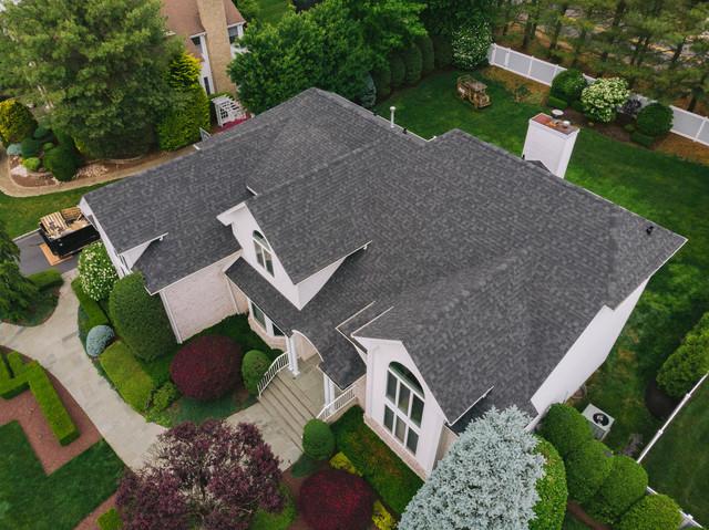New shingles are fully installed