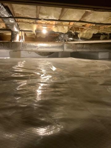 Now the crawlspace is clean and dry!