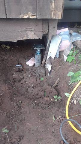 2 Helical Piers Installed