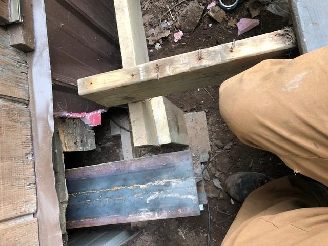 Support Beam Underneath Porch