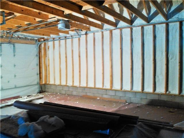 Garage Lower Level Insulated