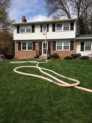 Pumping in New Attic Insulation