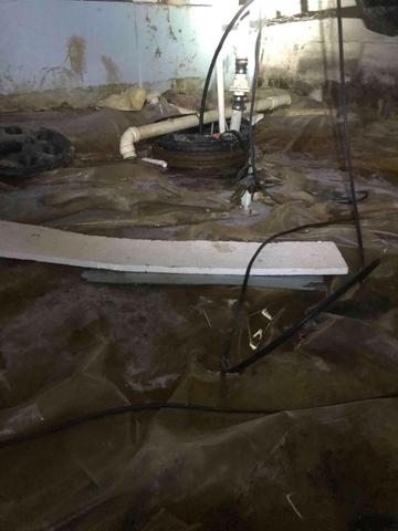 Before Photo of Sump Pump
