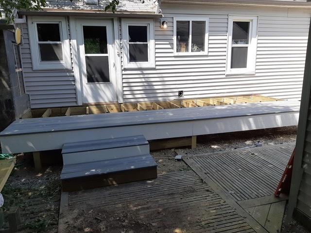 Start of the composite deck