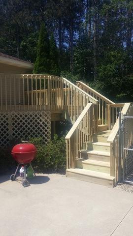 Stairs Constructed for  Pool Deck