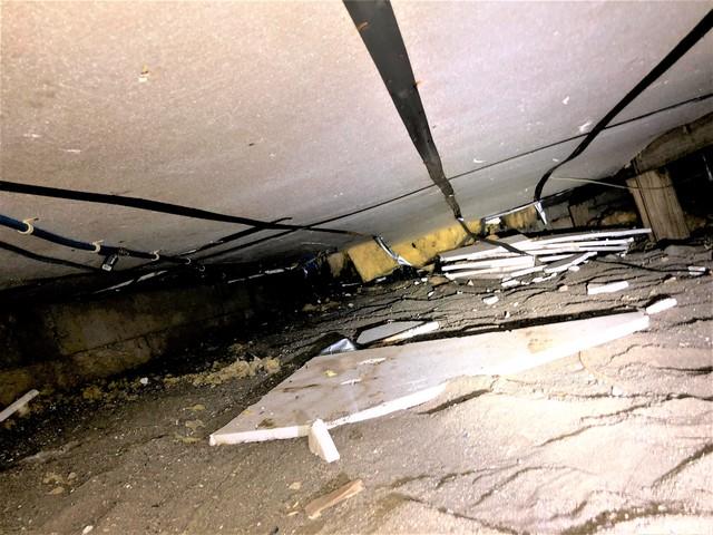 How things looked along the entirety of the crawl space