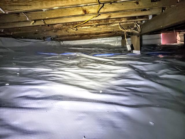 The second area was as well fully encapsulated with CleanSpace. Here we can see how the center of the second area looked after it was encapsulated.