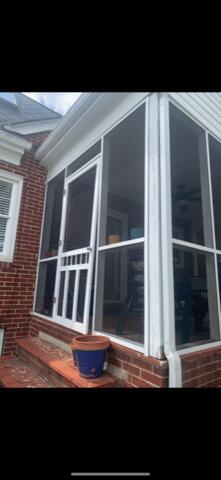 Before Photo of Screens and Door