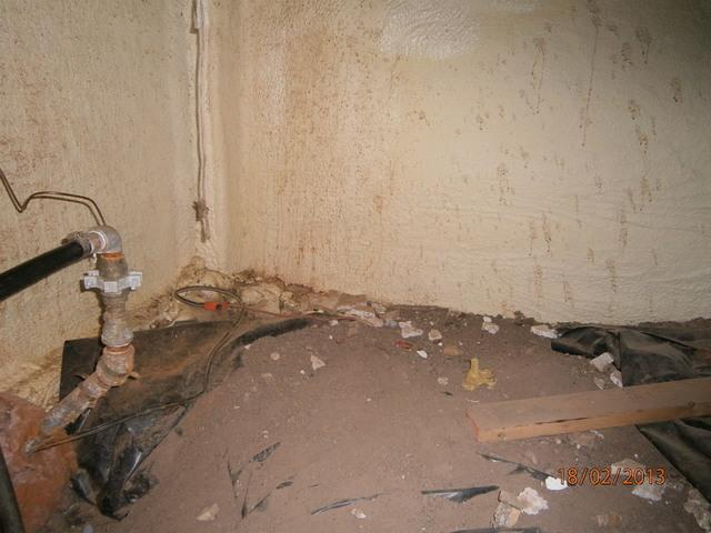 Before picture of the crawlspace