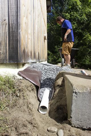 Curtain Drain in Williamstown, Vermont.
