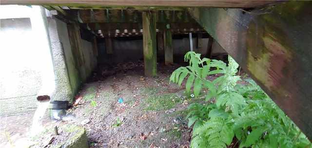 Outside the Crawl Space of a Terryville, CT Home