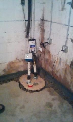 Sump pumps are used to remove water from basements, whereas the drainage system collects and diverts the water to the pump