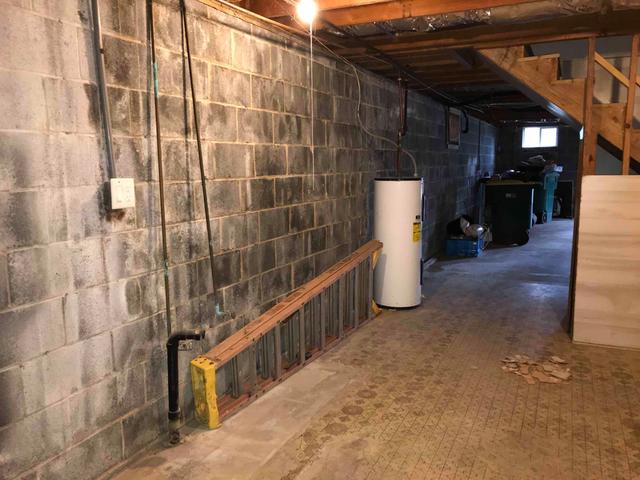 Efflorescence on Block Wall