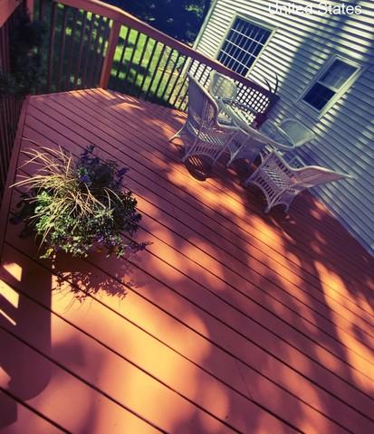 New stain on the deck looks great in any light.