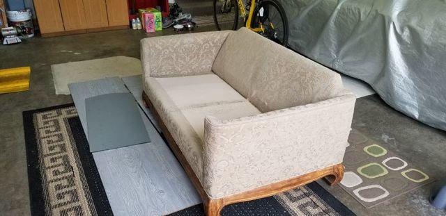 This is how the area appeared before we removed the items.