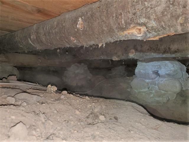 Original Supports Beneath Mercer, WI Home