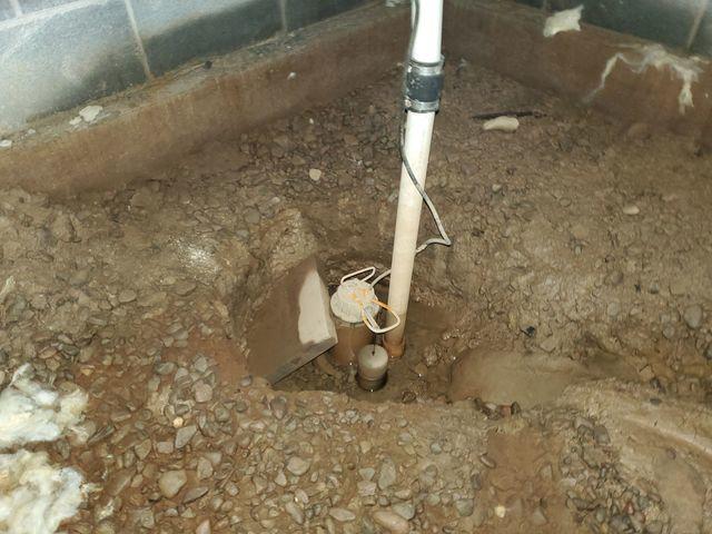 Poorly Installed Sump Pump PIt