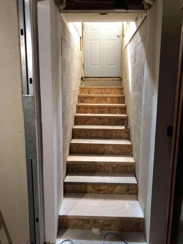 Basement Stairs Leading Outdside