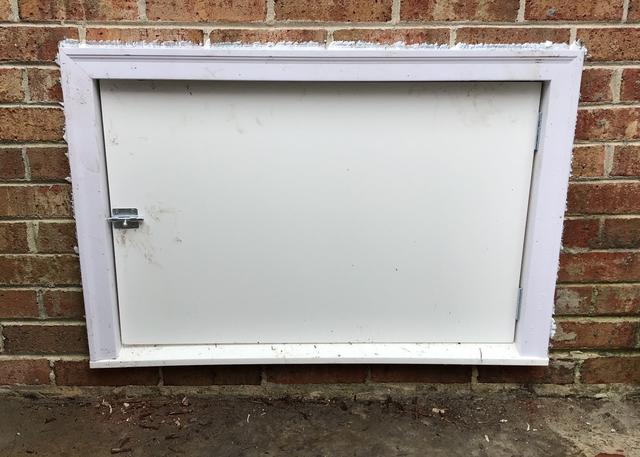 Custom PVC Crawl Space Door
