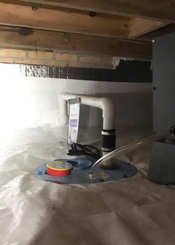 The Smart Sump Sump Pump System is specifically designed for crawl space to help reduce moisture and remove water from the crawl space.