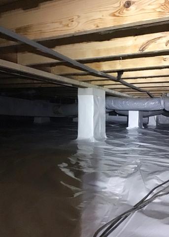 By installing the CleanSpace Encapsulation System our crew can help the homeowner seal out the winter drafts making the home warm in the colder months.