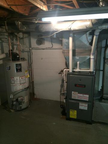 New furnace and water heater