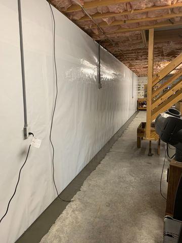 Finished WaterGuard and CleanSpace Vapor Barrier