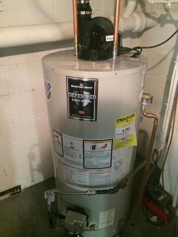 New power-vented water heater