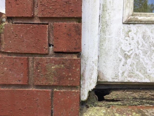 Exterior Brick Crack Before Piering