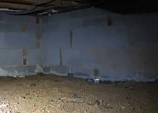 The crawl space of this home suffered from the most common issue with crawl space, having a dirt crawl space. By have a dirt crawl space, the dirt allows moisture to enter that can cause problems with wood rot and mold in the home.