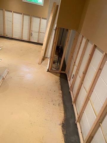 WaterGuard® Installed Along Perimeter Of Basement
