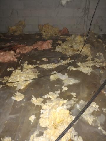 Falling insulation