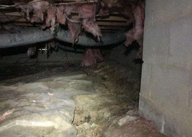 Falling Insulation In the Crawl Space