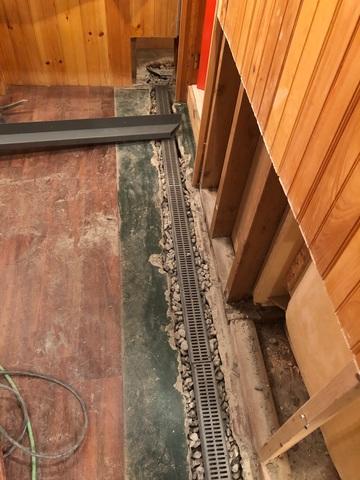 During Basement Waterproofing 1