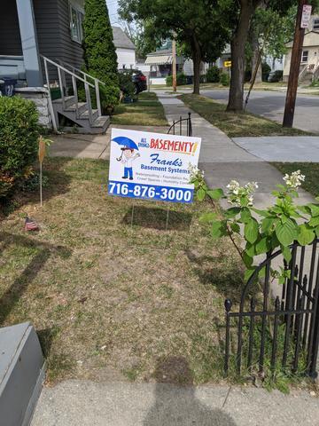 <p>Our signs decorate our customer's front yard because we are proud of our work and we aren't afraid to show it!</p>