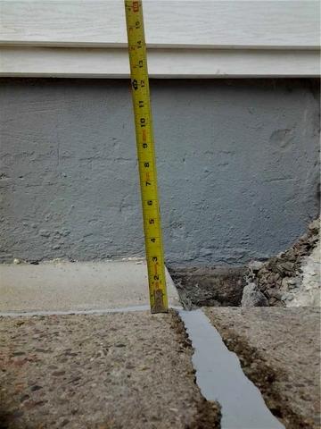 Separations and gaps in concrete can be sealed. 