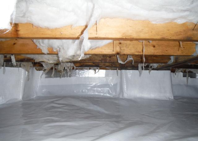 By sealing off the crawl space of the home we are able to prevent mold and mildew growth by lowering the humidity to under 55% relative humidity.